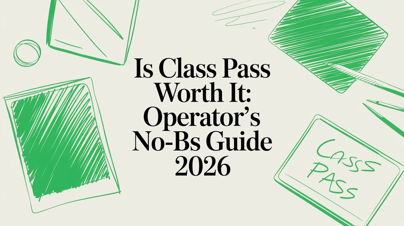 Is class pass worth it: Operator's No-BS Guide 2026